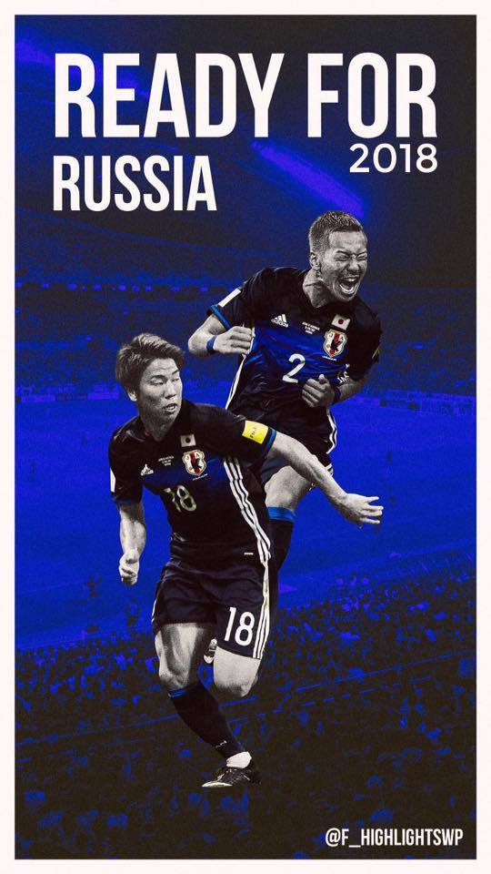 ワールドカップ 日本代表 ロシアｗ杯出場記念 スマホ壁紙画像 2017 09 03 Kazu