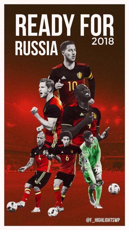 ワールドカップ ベルギー代表 ロシアｗ杯出場記念 スマホ壁紙画像 2017