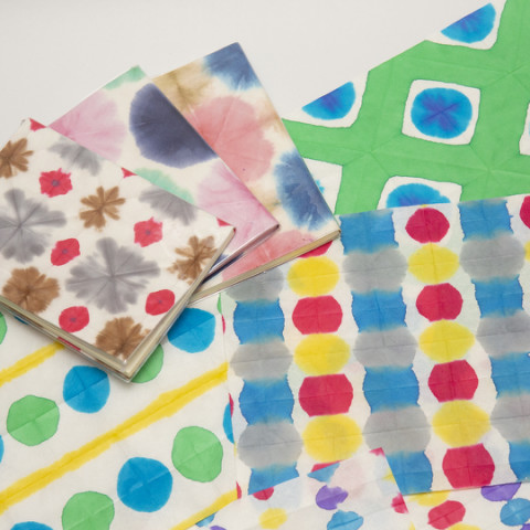 和紙染め体験も始まります Somenova