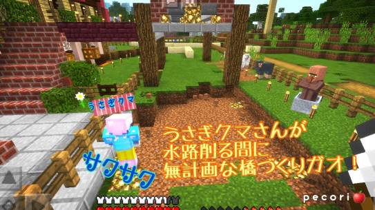 頁 村の裏に水路をひく 綺麗に整備頑張るガオ Nohohon Minecraft