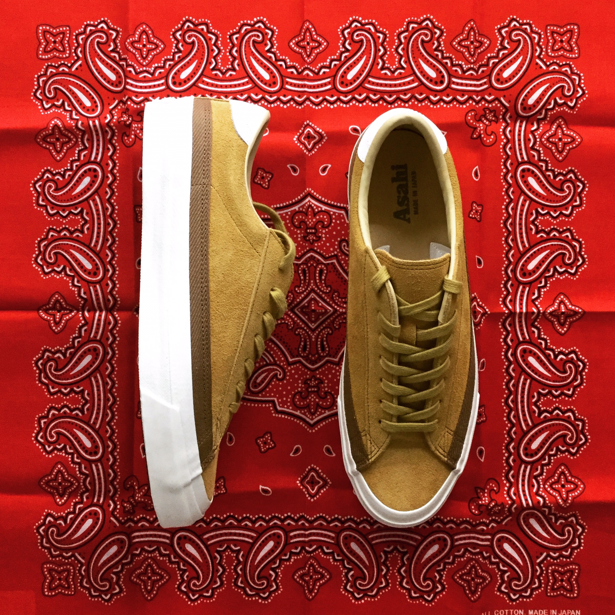 Asahi / BELTED LOW SUEDE M020 MUSTARD | FLOSSY フラッシー