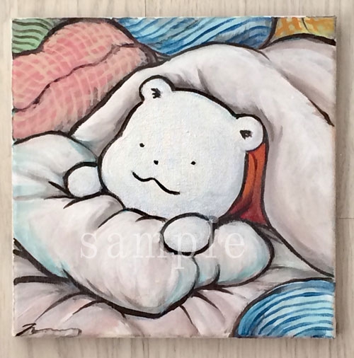 本物 ふわふわのくま展 | 西新宿・ノマドれる電源カフェ｜ギャラリー 絵画+タペストリー