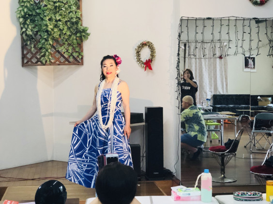 舞台メイクの講習会 hula o moana