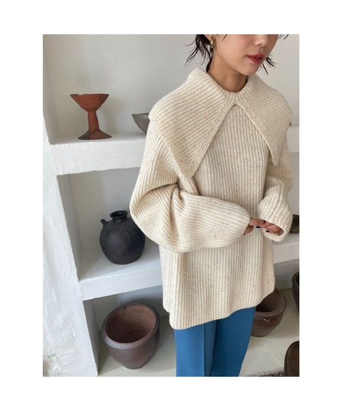 cape collar knit tops | Co * BLOG