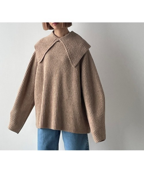 cape collar knit tops | Co * BLOG