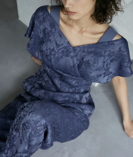 LAGUNAジャガードカシュクールパンツドレス | Co * BLOG