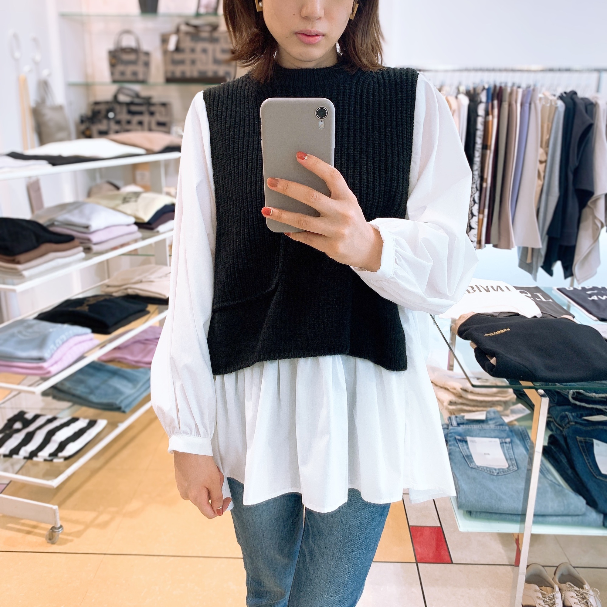 価格は安く | PASSIONEニットドッキングブラウス Co BLOG * トップス