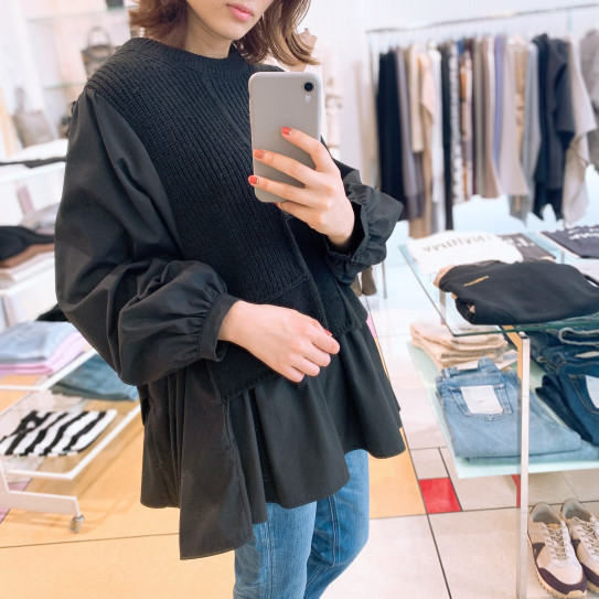 PASSIONEニットドッキングブラウス | Co * BLOG