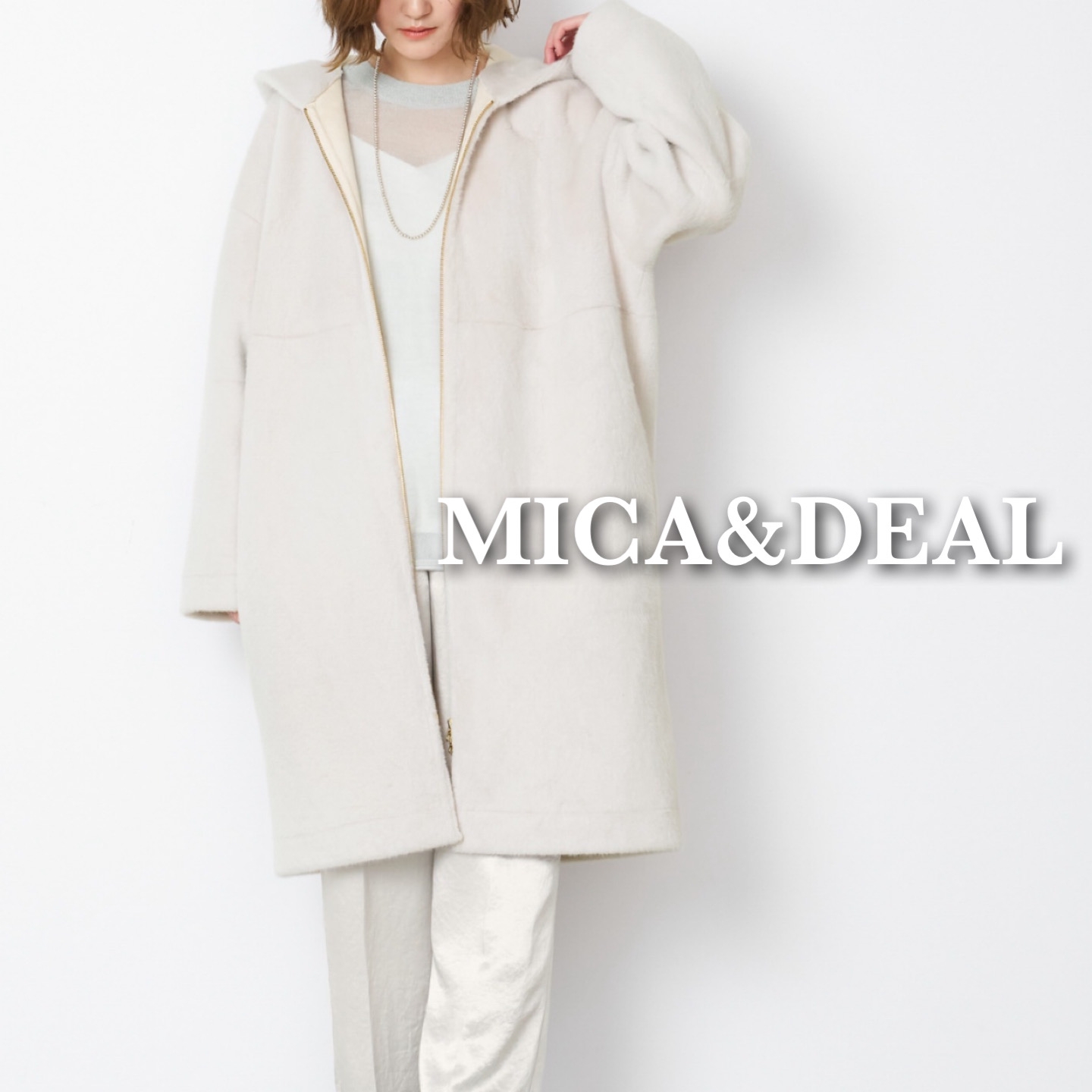 MlCA&DEAL フーデットファーコート 【公式通販】