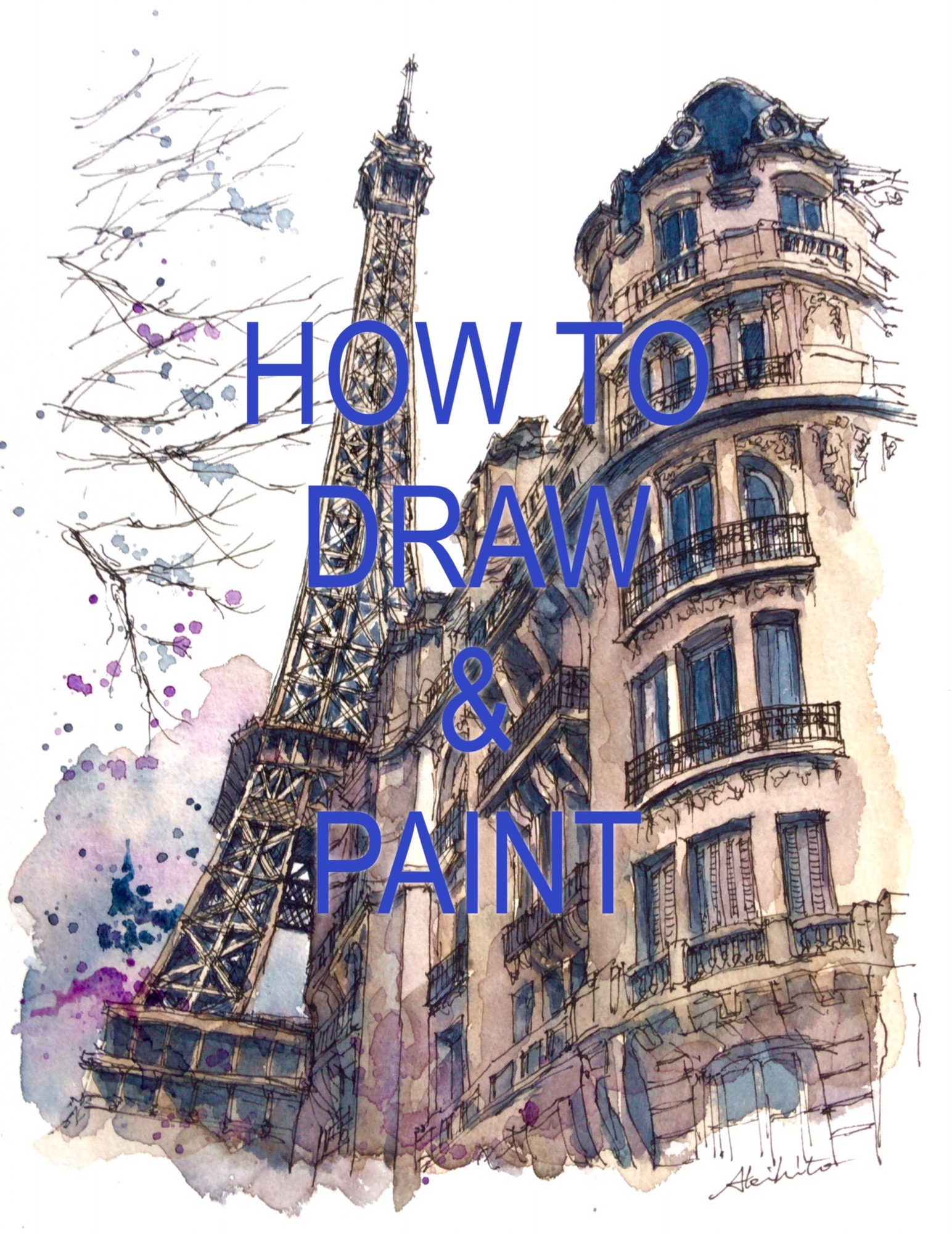 How To Draw Paint 1 The Eiffel Tower Horiaki2