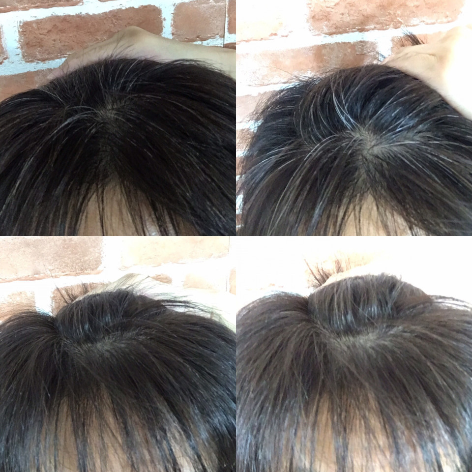 ナプラエヌドットカラー試し塗り グレーカラー エヌドットカラーのチャート 新宿プライベートサロン Sugar B