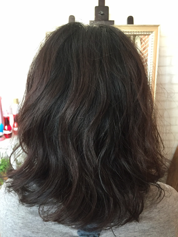 水パーマでふんわりボブ 新宿プライベートサロン Sugar B