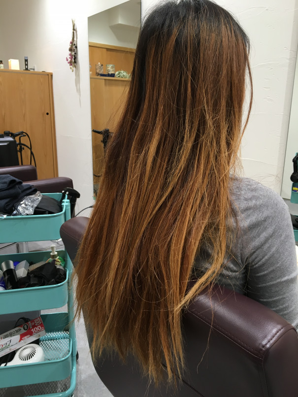 スーパーロングからロングヘアーに 平間の髪と頭皮に優しい美容院シャルール Chaleur スーパーロングからロングヘアーに 平間の髪と頭皮に優しい美容院シャルール Chaleur