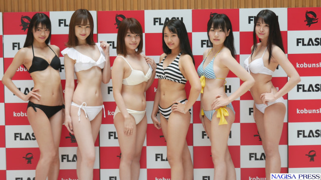 藤田いろはが美ボディを披露 ミスflash選考オーディション候補者50名 発表会見 Nagisa Press