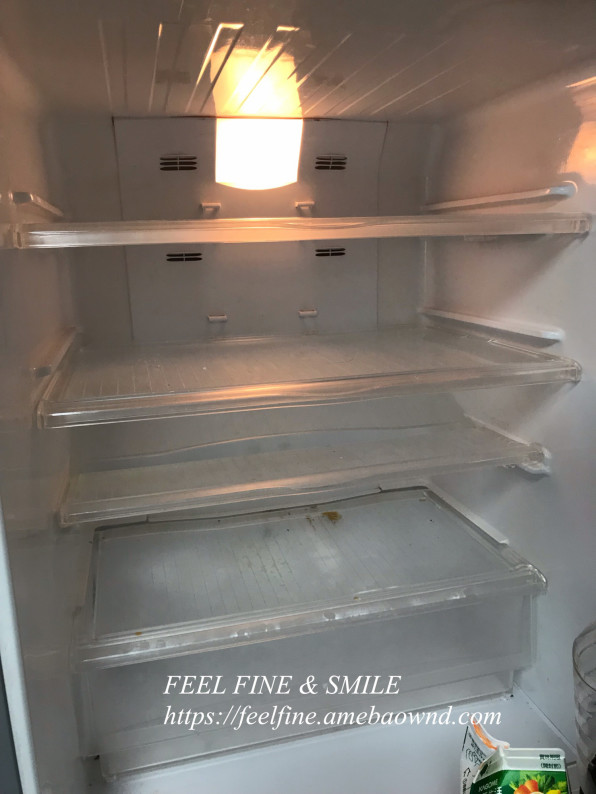 冷蔵庫がすっからかん すっきりと笑顔 Feel Fine Smile 片づけられない方へ 冷蔵庫がすっからかん すっきりと笑顔 Feel Fine Smile 片づけられない方へ
