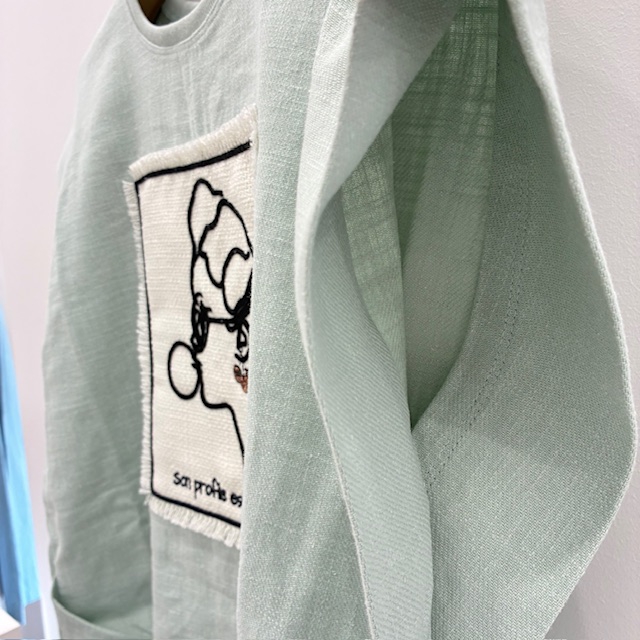 マリードールの刺繡貼り付け | BIENMORE Bleu _BLOG