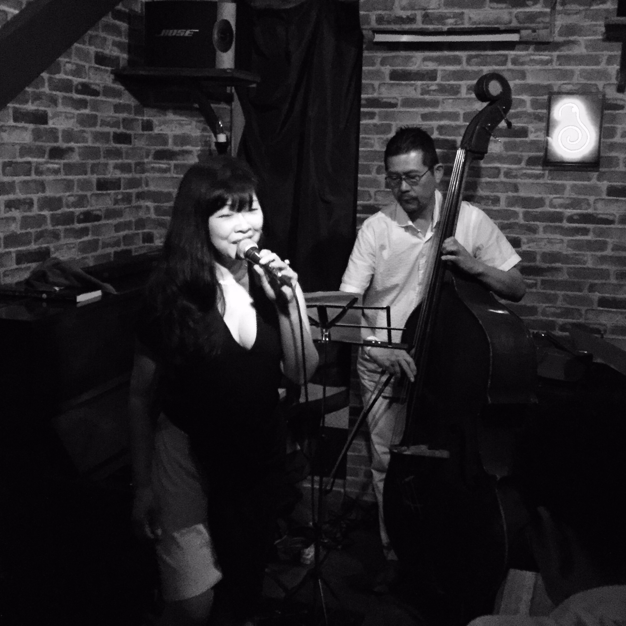 6月12日宮川純子さんジャズデュオライブありがとうございました Bar Music福耳