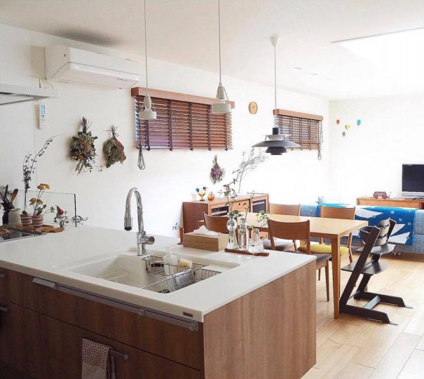 自分色の彩りあるキッチンと特別な空間づくり Taka0taka0taka0さんのキッチンを探索 北欧 造作 Panasonic パナソニック ラクシーナ ムクリ Mukuri