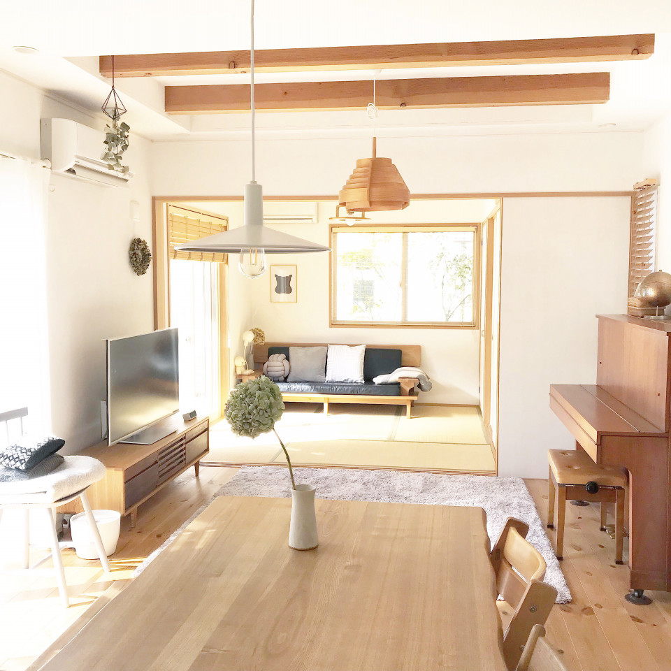 暮らしのインテリア 夫婦の好みを取り入れた 和と北欧 コダワリをギュッと詰め込んだおうち Hibiiroさん ムクリ Mukuri