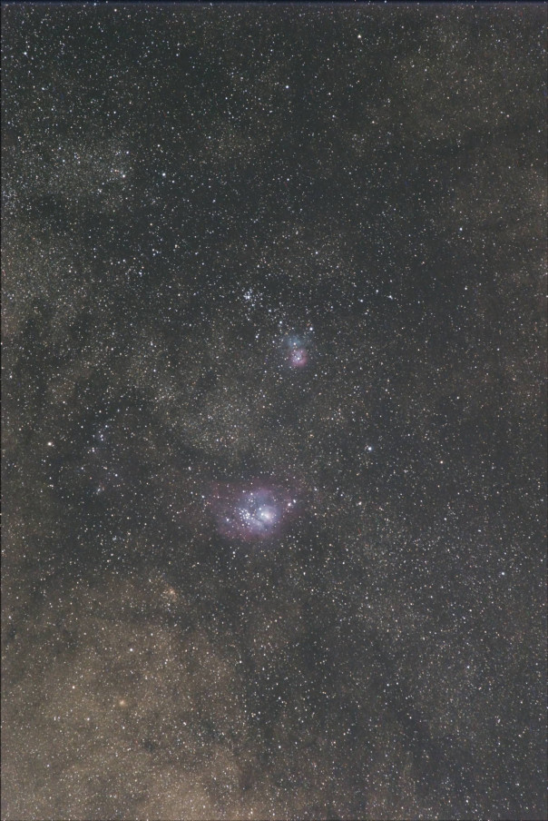 三裂星雲 M 干潟星雲 M8 リトライ よなご星の会 星星 Hoshi Boshi