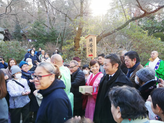 高幡不動の節分 多摩市議会議員 山崎ゆうじ Yamazaki Yuji