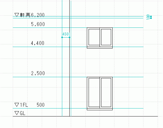 立面図の描き方 2級建築士