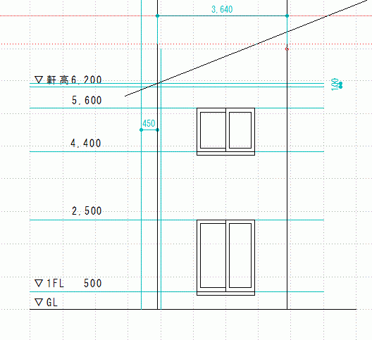 立面図の描き方 2級建築士