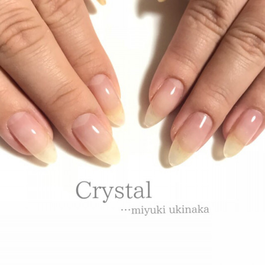 最近流行りの一層残し Nailsalon Crystal