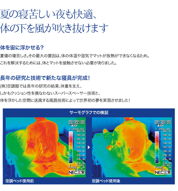 空調ベッド KBT-S02 送風マット 風眠 | かいもの日和 限定・厳選商品