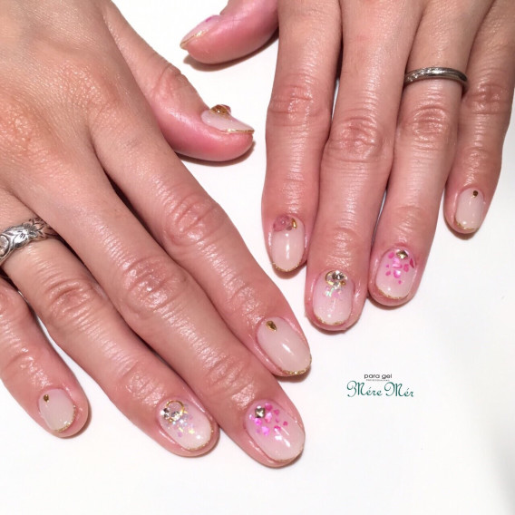 大人のピンクネイルの掟 池袋 パラジェル認定サロン Meremer池袋店 メールメール 池袋