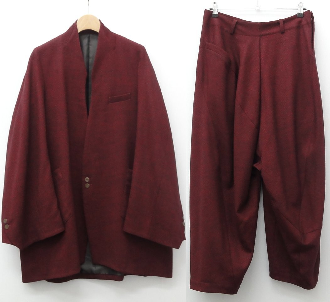 Ka na ta koe jacket & skin pants セットアップ - ノーカラージャケット