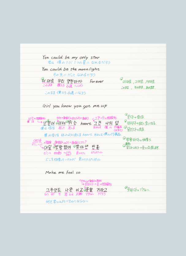 Exo Forever 歌詞勉強訳メモ Love Me Right