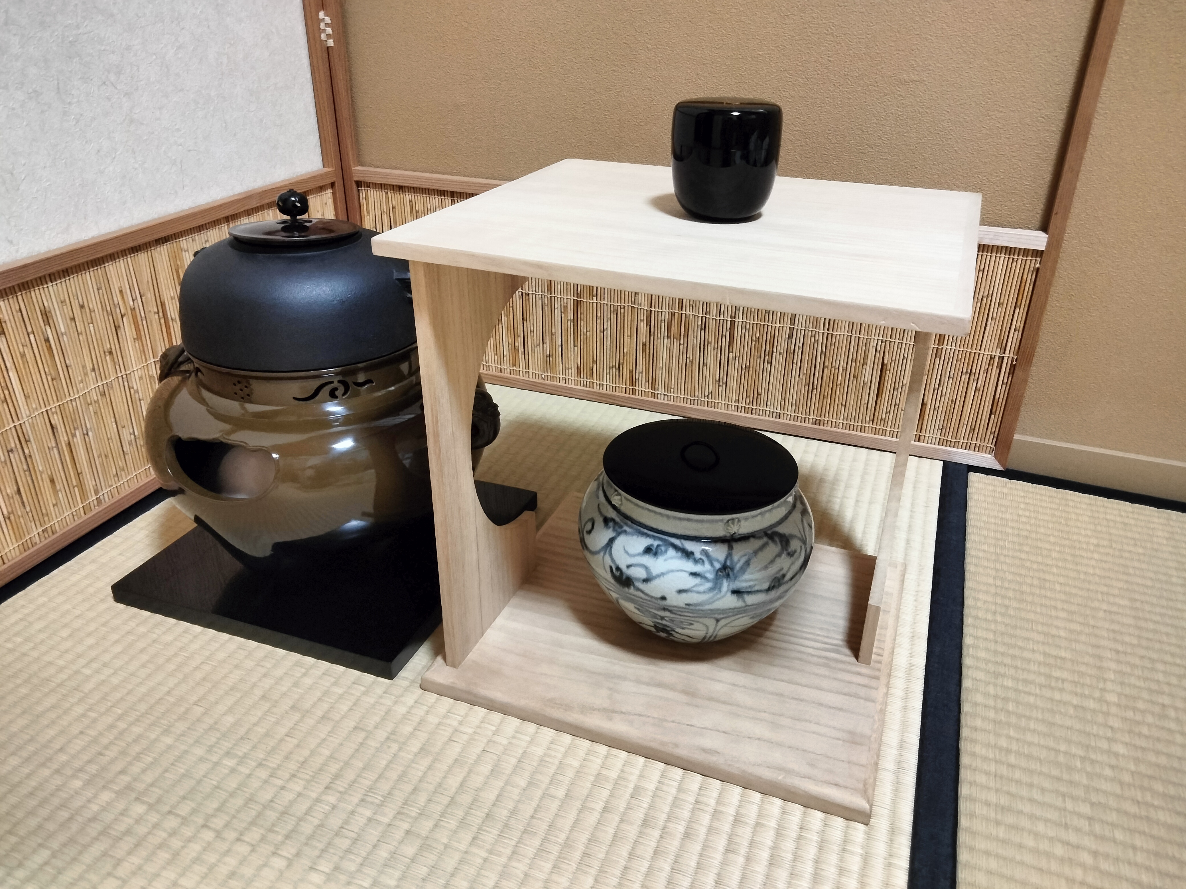 茶道具 四方棚 駒井京斉 裏千家 - コレクション