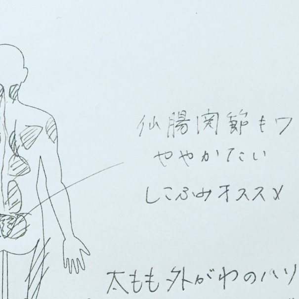 仙腸関節のキワは凝りやすい トークセンタイマッサージsunari