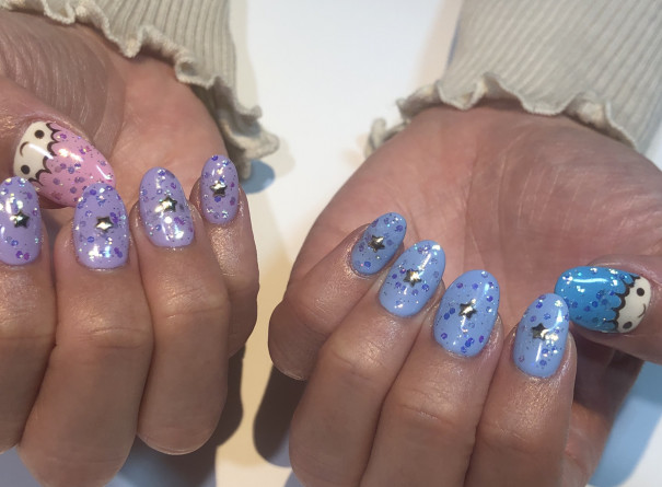 パラジェルでキキララネイル 京橋美容室 ネイルサロン Stella Nail ネイリスト宮田