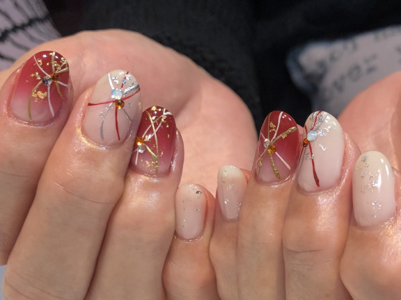 お正月ネイル 京橋美容室 ネイルサロン Stella Nail ネイリスト宮田