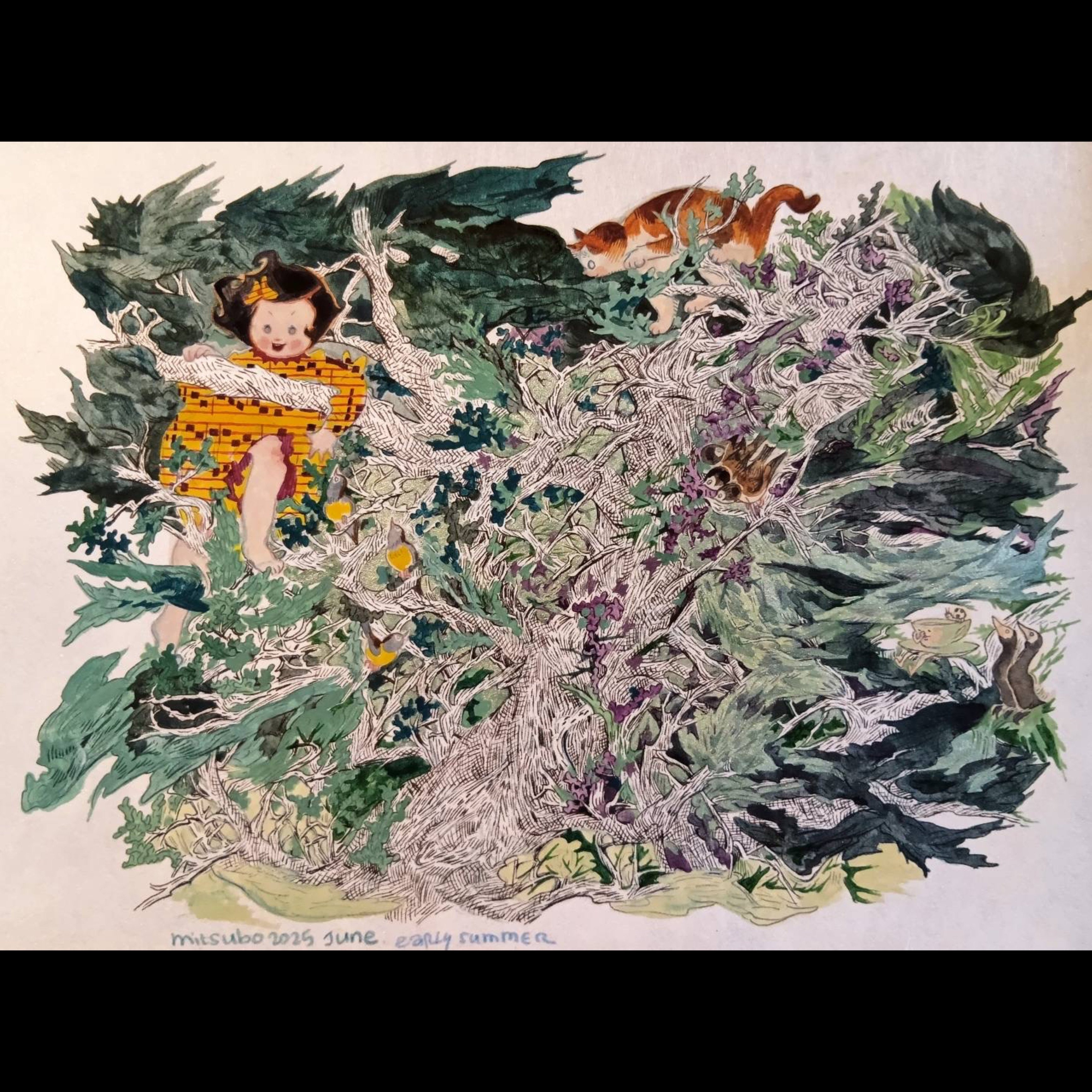 個展開催中の三星玲子さんの作品、ポストカードのオンライン販売を開始