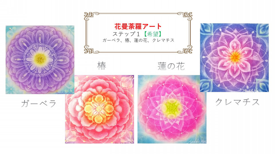 花曼荼羅アート 蓮の花 Spiritual Art 曼荼羅真理