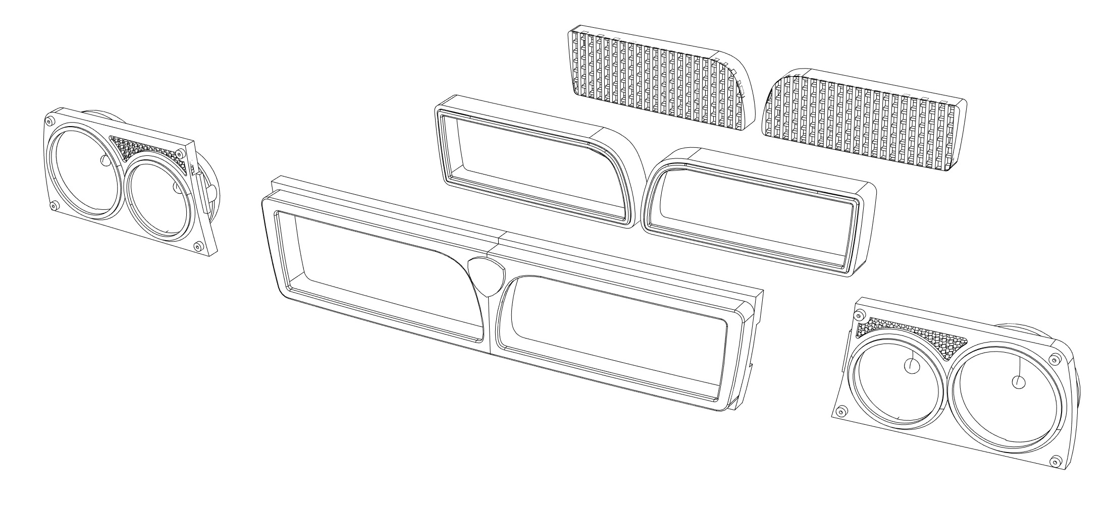1/24 デルタ16Vグリルパーツセット | PLUSALFA