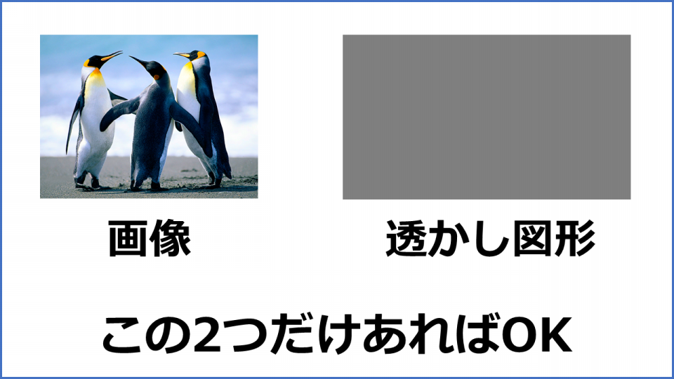 3ステップで簡単 透かし画像の作り方 究極のプレゼン資料作成術