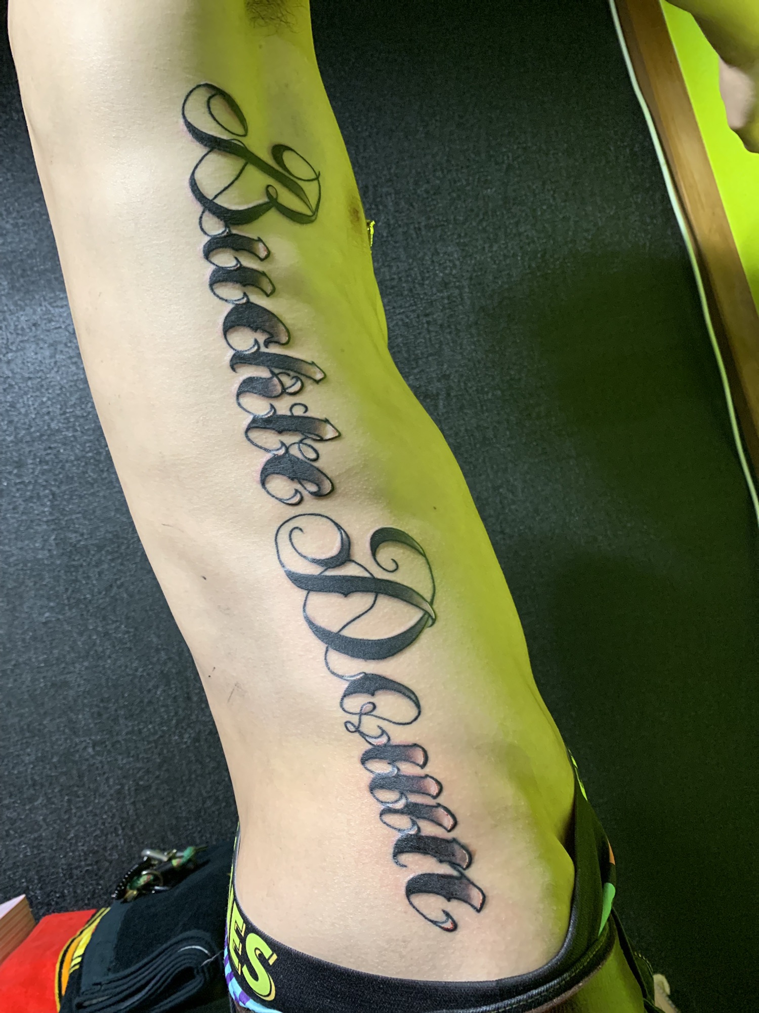 ビッグサイズ レタリング Codeb Tattoo Studio 岡山県 倉敷市