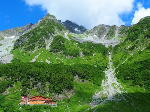 涸沢から望む北穂高 心癒す風景