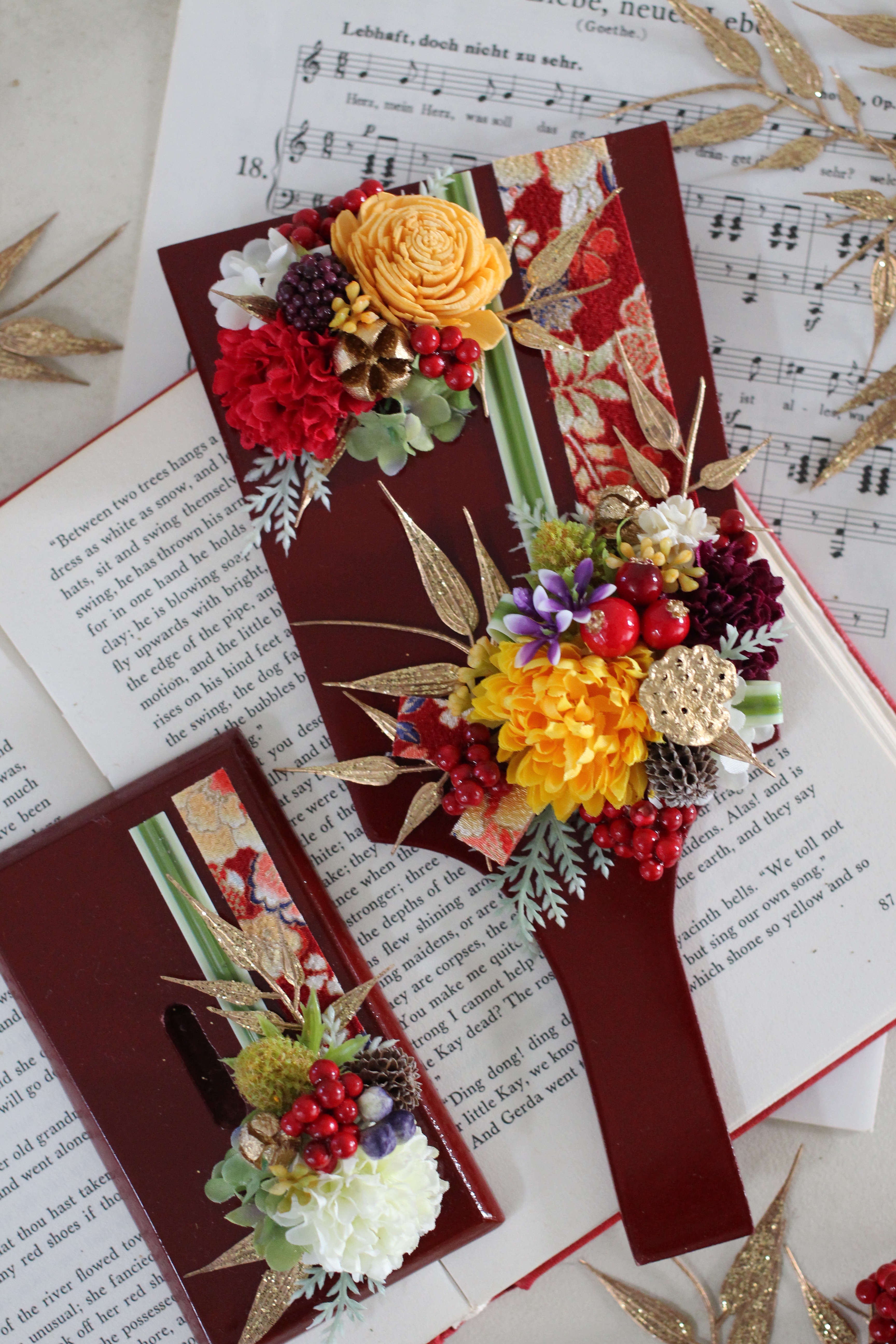 12月のレッスン案内「羽子板アレンジ」 | POPORASS BERRY