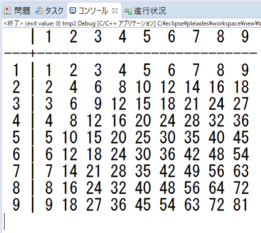 8 2重ループ コンプロi C言語の部屋です