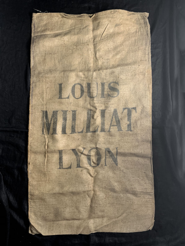 フランス 1900s リヨンの製粉所 小麦袋 麻袋 ジュート | gsrrb930 