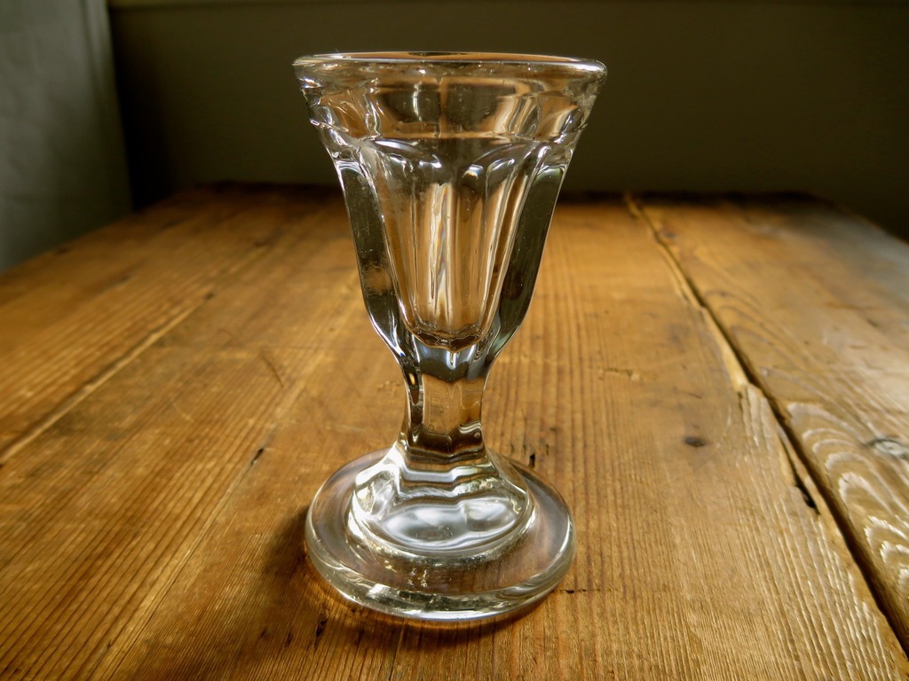 フランス 1890-1920s 厚底 トロンプルイユ グラス | gsrrb930 BROCANTE