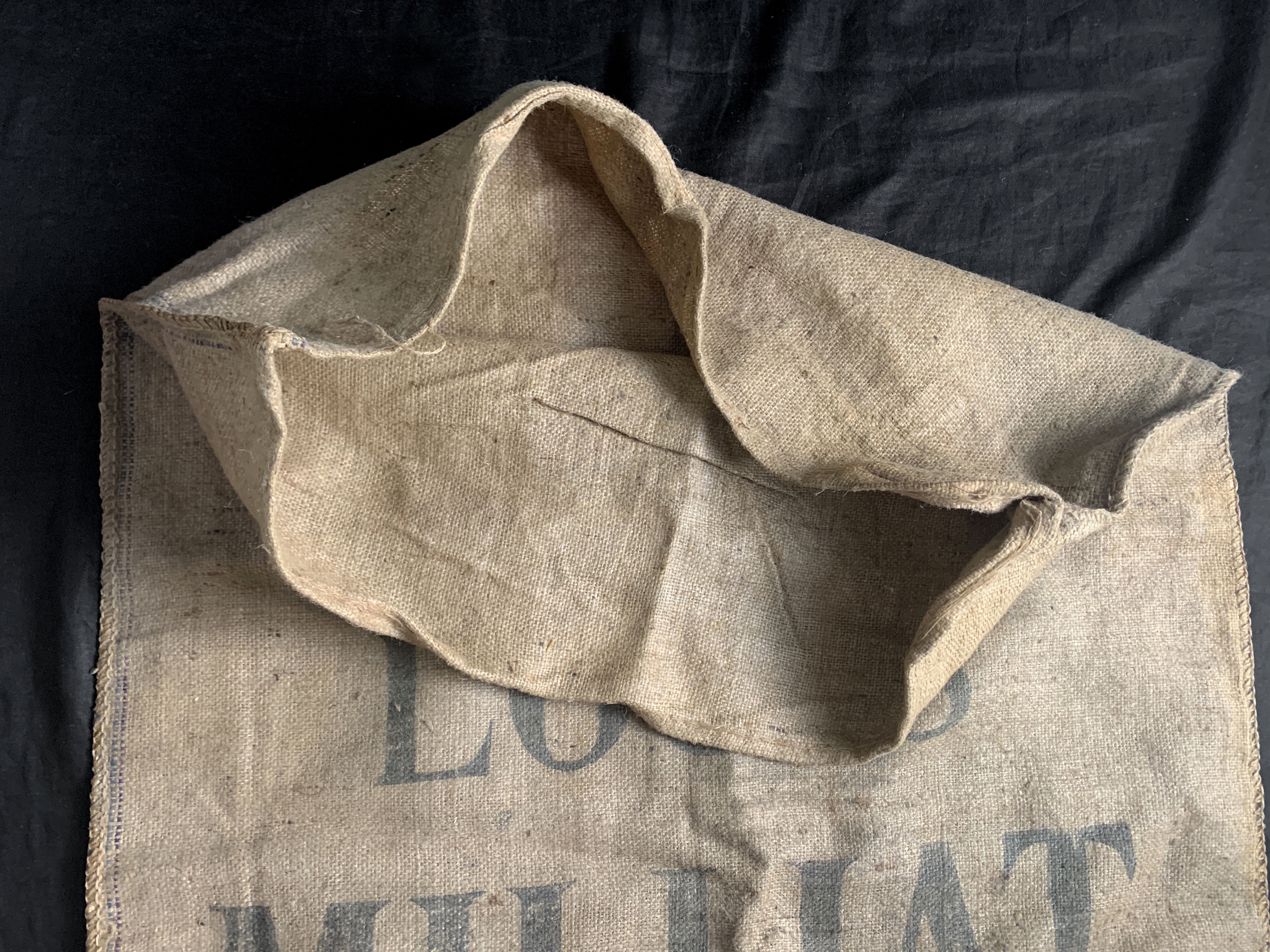 フランス 1900s リヨンの製粉所 小麦袋 麻袋 ジュート