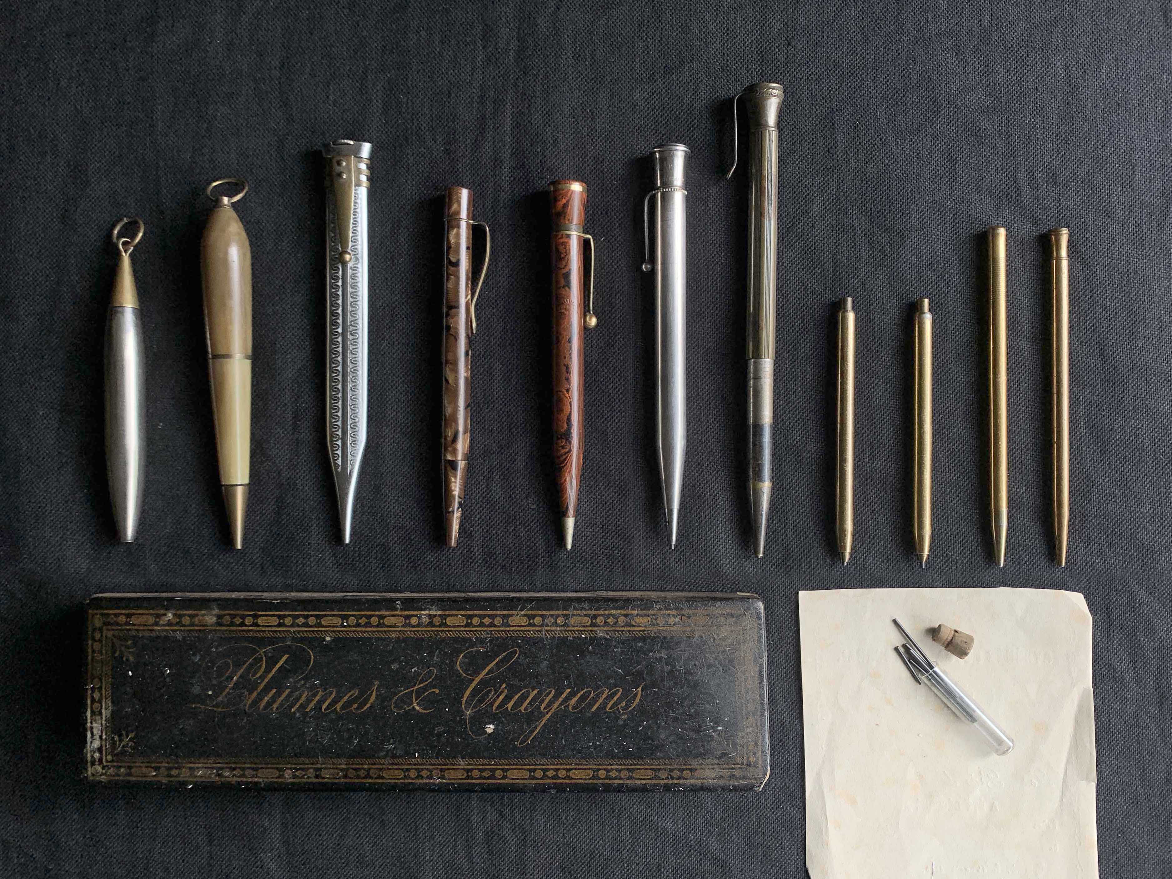 フランス アンティーク シャープペンシル 繰り出し式鉛筆 文房具