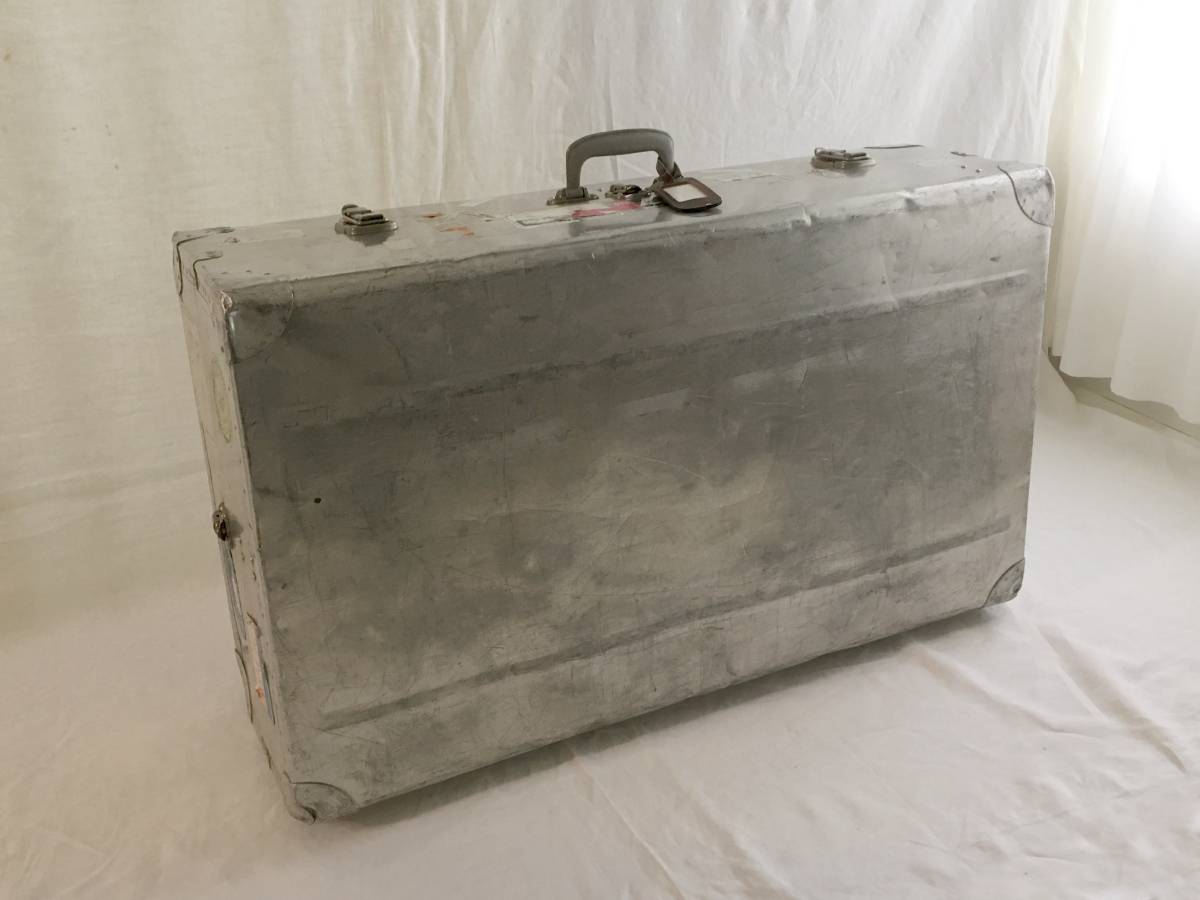 イギリス 1940s CHENEY アルミ スチーマー トランク ワード イギリス 1940s CHENEY アルミ スチーマー トランク ワード