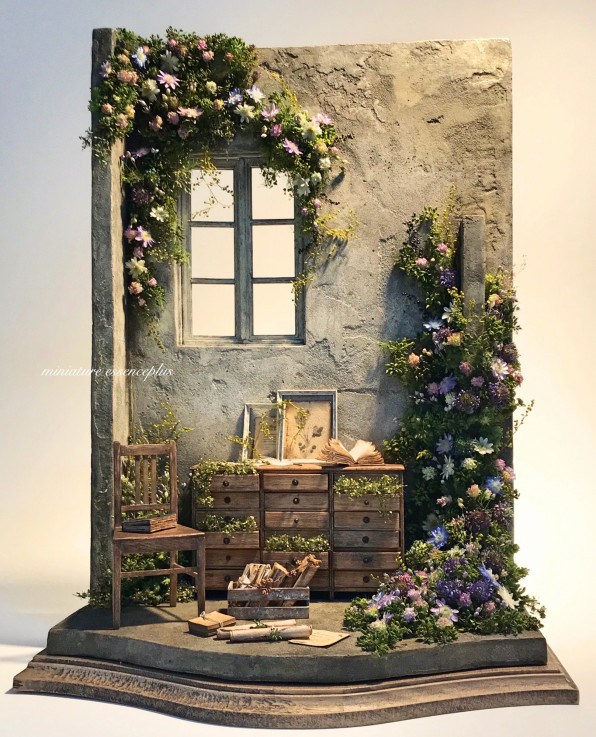 廃墟 ミニチュア 時は流れて miniature essenceplus